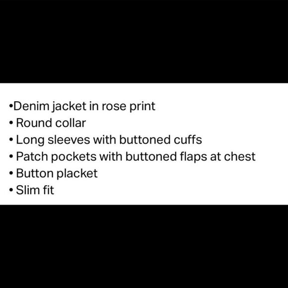 Denim Jacket with Floral Print - Picture 7 of 14